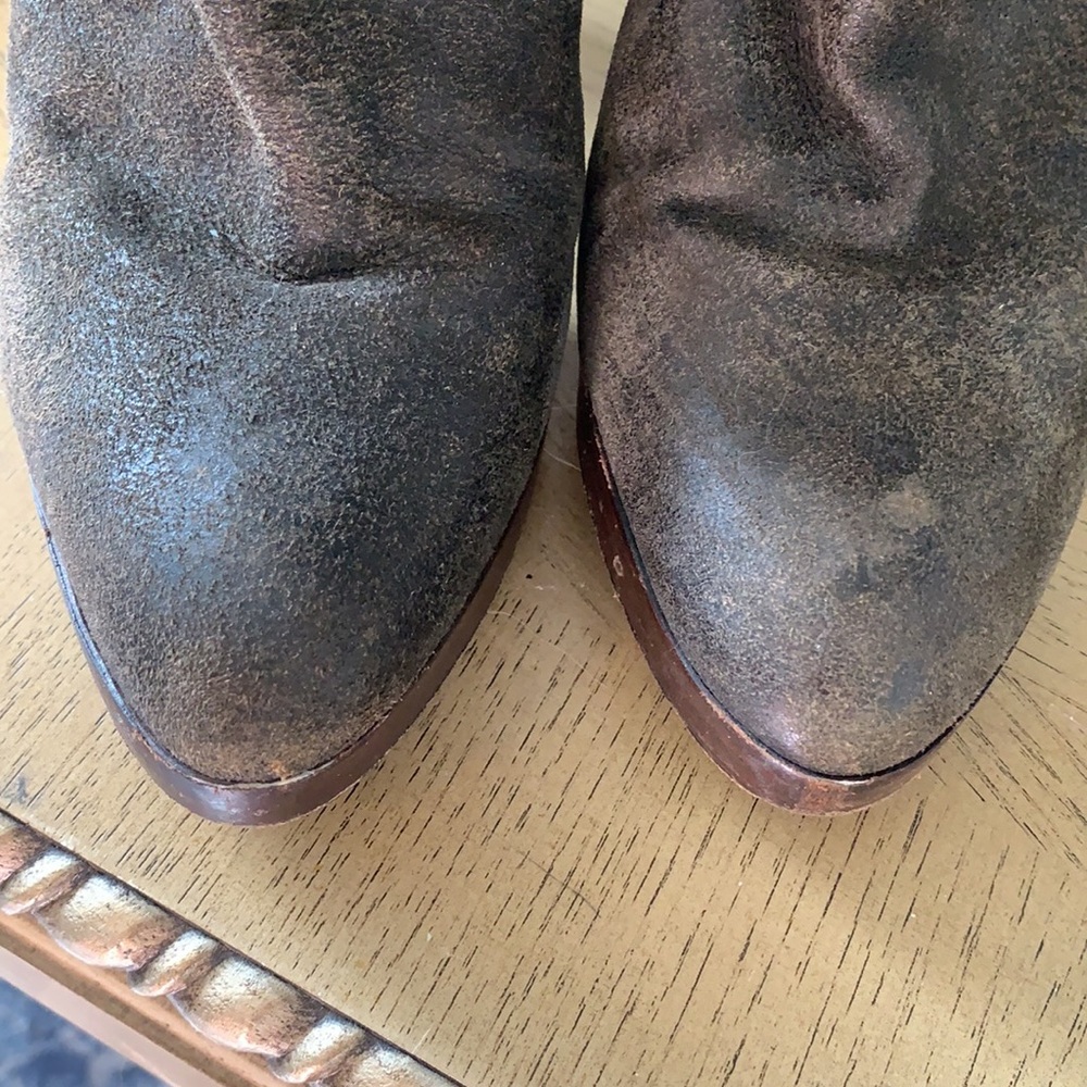 FRYE Harlow designer brown leather tall boots 9 - Picture 3 of 13